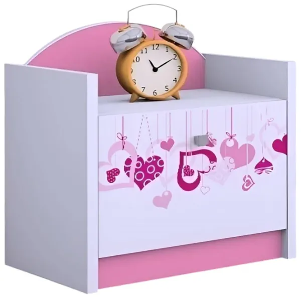 Noptiere Happy Babies SZN02 44 x 40 x 34 / PAL / Pink photo 1