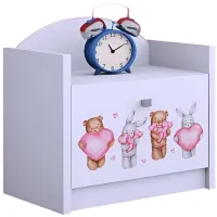 Тумбочки Happy Babies SZN02 44 x 40 x 34см / ЛДСП / White