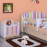 Тумбочки Happy Babies SZN02 44 x 40 x 34см / ЛДСП / Light Pear photo 3
