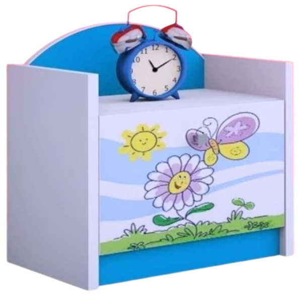 Noptiere Happy Babies SZN02 44 x 40 x 34 / PAL / Blue photo 1