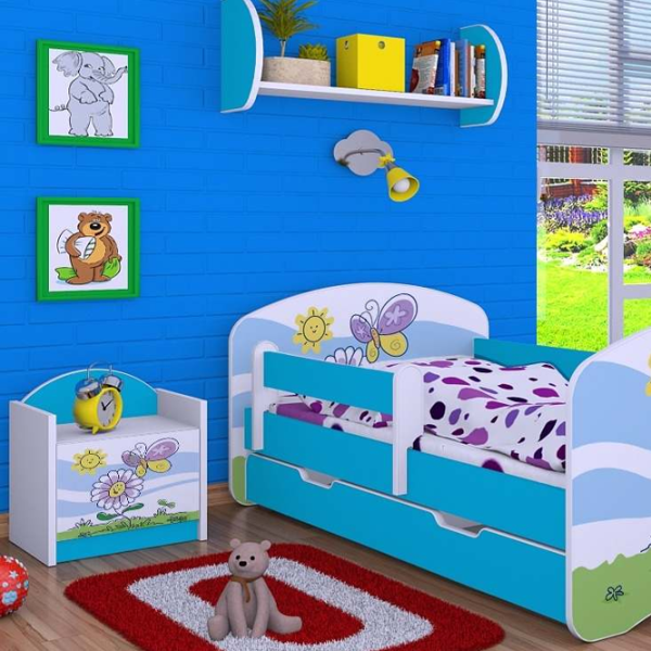 Noptiere Happy Babies SZN02 44 x 40 x 34 / PAL / Blue photo 3