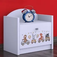 Тумбочки Happy Babies SZN02 44 x 40 x 34см / ЛДСП / White photo 2