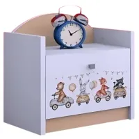 Noptiere Happy Babies SZN02 44 x 40 x 34 / PAL / Light Pear