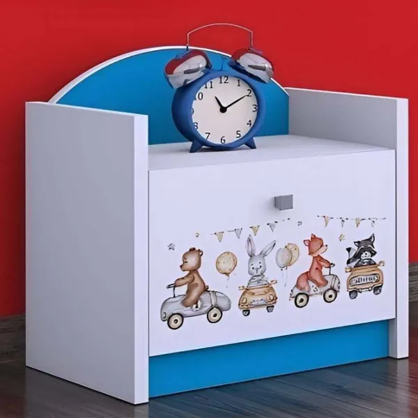 Тумбочки Happy Babies SZN02 44 x 40 x 34см / ЛДСП / Синий photo 2 Тумбочки Happy Babies SZN02 44 x 40 x 34см / ЛДСП / Синий photo 2