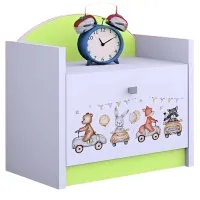 Noptiere Happy Babies SZN02 44 x 40 x 34 / PAL / Pastel Green