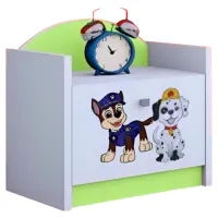 Noptiere Happy Babies SZN02 44 x 40 x 34 / PAL / Pastel Green