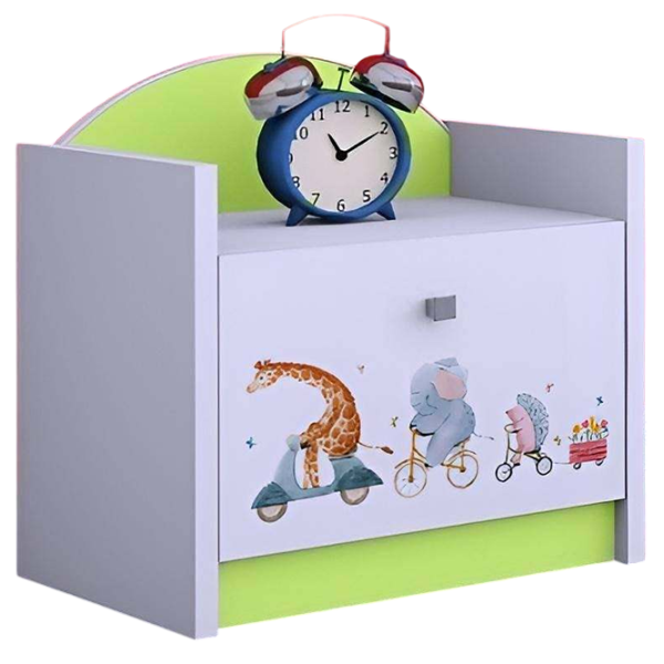 Тумбочки Happy Babies SZN02 44 x 40 x 34см / ЛДСП / Pastel Green photo 1 Тумбочки Happy Babies SZN02 44 x 40 x 34см / ЛДСП / Pastel Green photo 1