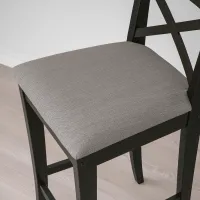 Барный стул Ikea Ingolf/Nolhaga Ткань / Массив / Черный photo 4