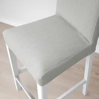 Барный стул Ikea Bergmund/Orrsta Текстиль / Массив / Белый photo 3
