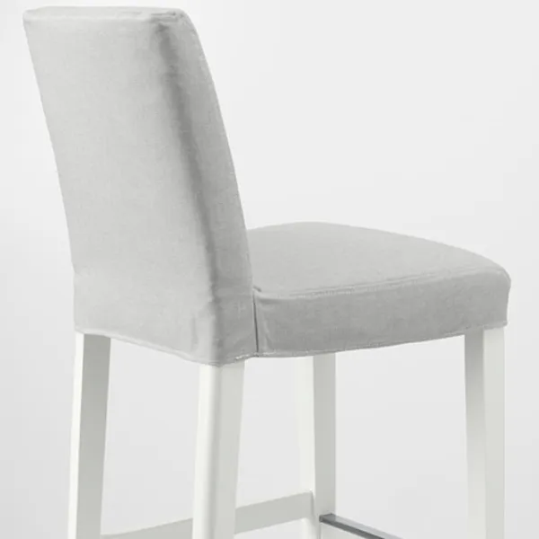Барный стул Ikea Bergmund/Orrsta  Текстиль / Массив / Белый photo 4 Барный стул Ikea Bergmund/Orrsta  Текстиль / Массив / Белый photo 4