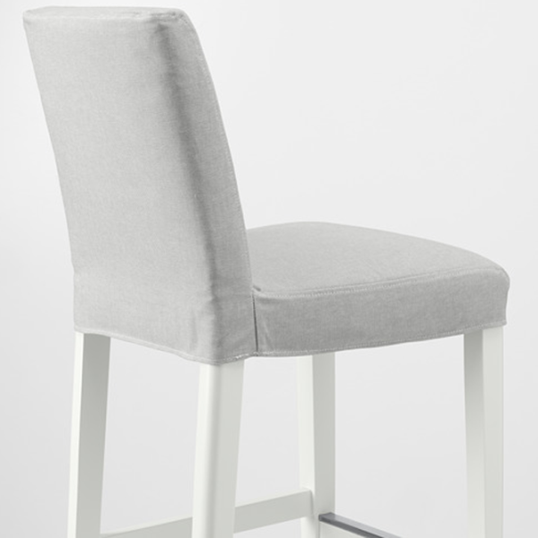 Барный стул Ikea Bergmund/Orrsta  Текстиль / Массив / Белый photo 4 Барный стул Ikea Bergmund/Orrsta  Текстиль / Массив / Белый photo 4