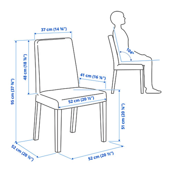 Барный стул Ikea Bergmund/Hallarp  Текстиль / Массив / Белый photo 5 Барный стул Ikea Bergmund/Hallarp  Текстиль / Массив / Белый photo 5
