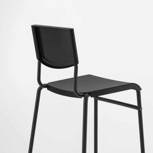 Барный стул Ikea Stig Пластик / Металл / Черный photo 2