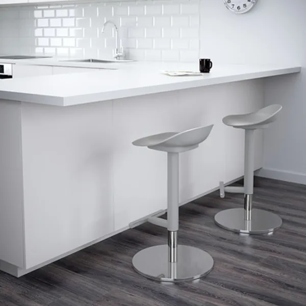 Scaun de bar Ikea Janinge Plastic / Metal / Grey photo 3