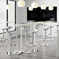 Барный стул Ikea Janinge Пластик / Металл / Grey photo 5