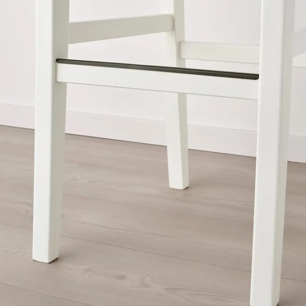 Scaun de bar Ikea Ingolf Textil / Masiv / White photo 6