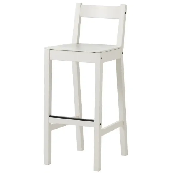 Scaun de bar Ikea Nordviken Masiv / Masiv / White photo 1