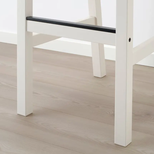 Scaun de bar Ikea Nordviken Masiv / Masiv / White photo 2