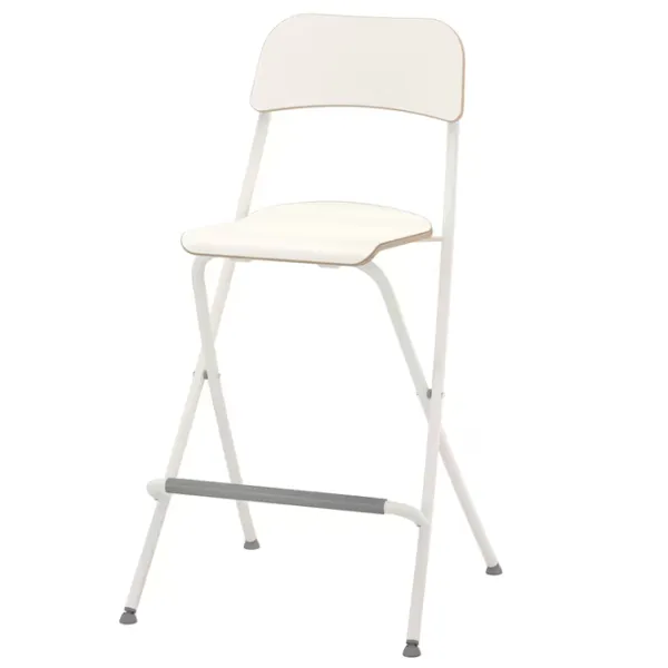 Scaun de bar Ikea Franklin Furnir / Metal / White photo 1