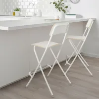 Scaun de bar Ikea Franklin Furnir / Metal / White photo 3