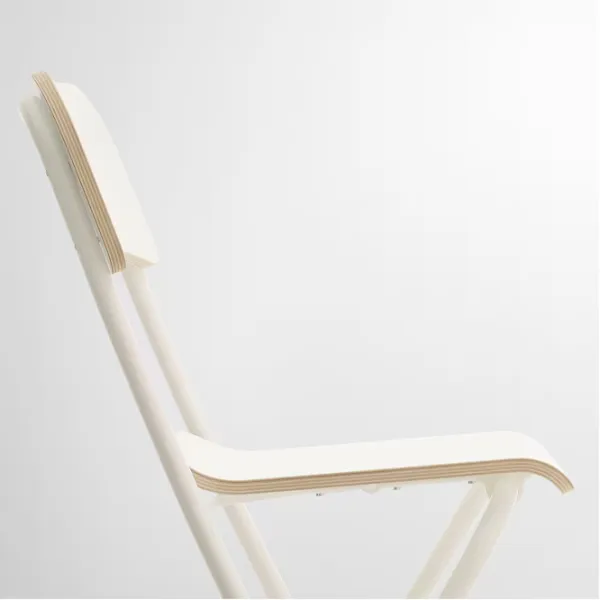 Scaun de bar Ikea Franklin Furnir / Metal / White photo 6