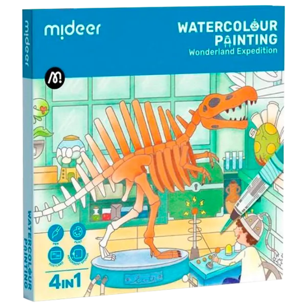 Set de creație Mideer Watercolour Painting Wonderland Expedition  3+ / Multicolor Multicolor photo 1 Set de creație Mideer Watercolour Painting Wonderland Expedition  3+ / Multicolor Multicolor photo 1