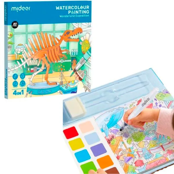 Set de creație Mideer Watercolour Painting Wonderland Expedition  3+ / Multicolor Multicolor photo 2 Set de creație Mideer Watercolour Painting Wonderland Expedition  3+ / Multicolor Multicolor photo 2