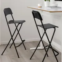 Scaun de bar Ikea Franklin Furnir / Metal / Black photo 3