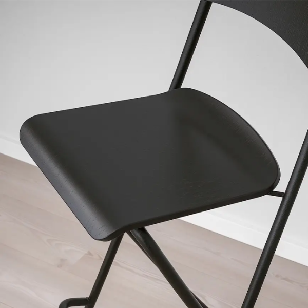 Барный стул Ikea Franklin Шпон / Металл / Черный photo 4