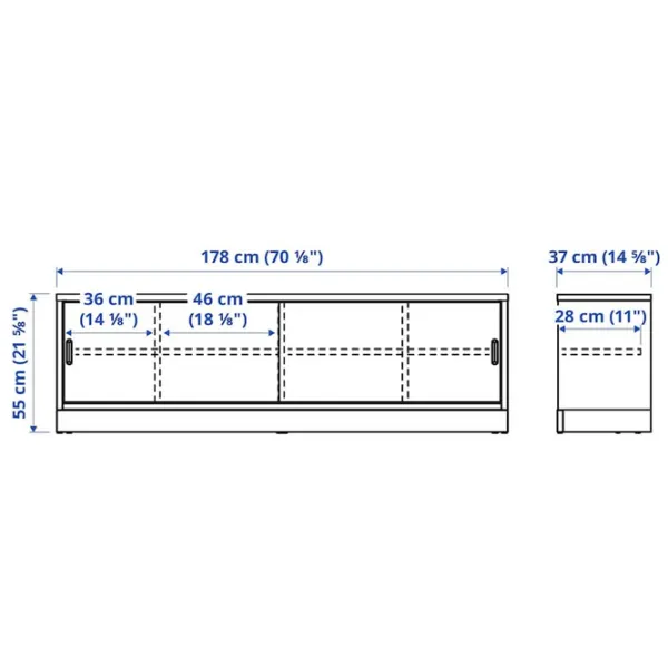 Comodă TV Ikea Tonstad 55 x 178 x 37 / PAL photo 2 Comodă TV Ikea Tonstad 55 x 178 x 37 / PAL photo 2