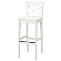Scaun de bar Ikea Ingolf Masiv / Masiv / White