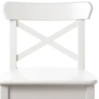 Scaun de bar Ikea Ingolf Masiv / Masiv / White photo 4