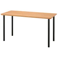 Masă de birou Ikea Anfallare/Adils PAL/ Stejar Sonoma