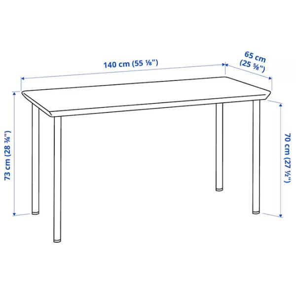 Masă de birou Ikea Anfallare/Adils PAL/ Stejar Sonoma photo 5