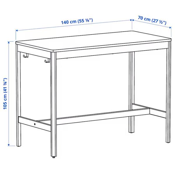 Masă de birou Ikea Idasen PAL/ Brown photo 6 Masă de birou Ikea Idasen PAL/ Brown photo 6