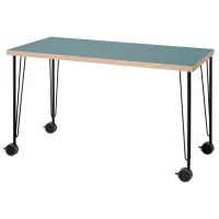 Masă de birou Ikea Lagkapten/Krille PAL/ Turquoise