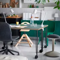 Офисный стол Ikea Lagkapten/Krille ДСП/ Аквамариновый photo 2