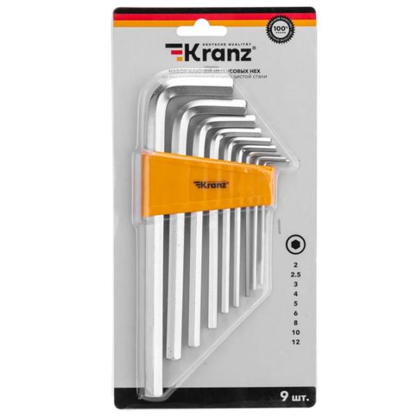 Set de chei hexagonale Kranz KR-12-5213 Cantitatea în set: 9 buc. photo 3