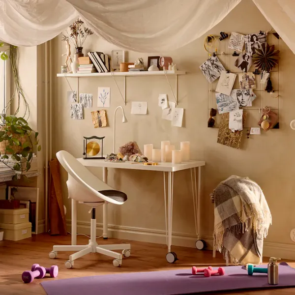 Masă de birou Ikea Lagkapten/Krille PAL/ White photo 2