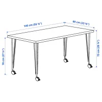 Офисный стол Ikea Lagkapten/Krille ДСП/ Аквамариновый photo 5