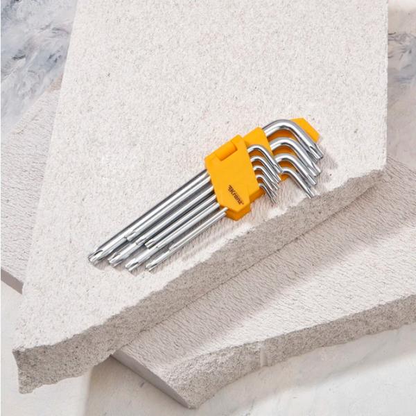 Set de chei Tamper-Torx Kranz KR-12-5221 Cantitatea în set: 9 buc. photo 5