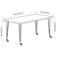 Офисный стол Ikea Lagkapten/Krille ДСП/ Antracit photo 8