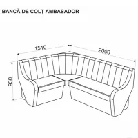 Кухонный уголок Ambianta Ambasador Правыи / Бежевый photo 2