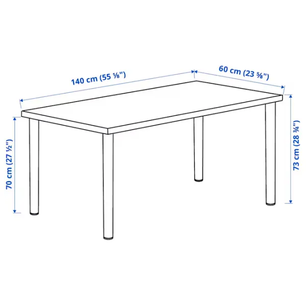 Masă de birou Ikea Lagkapten/Adils PAL/ Stejar Sonoma photo 7