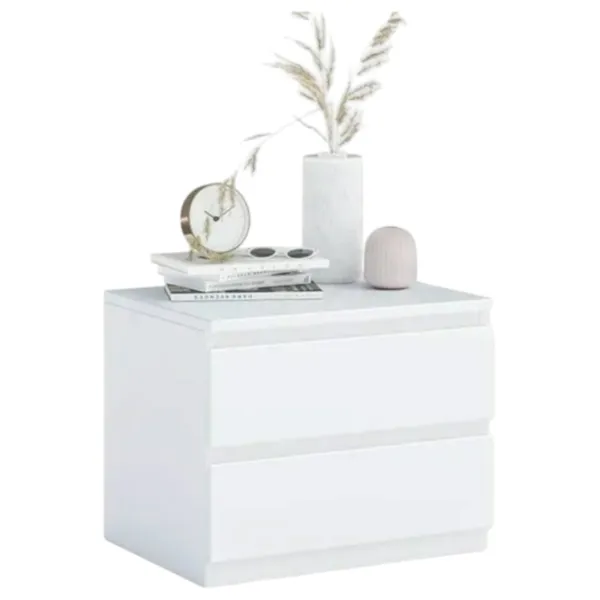 Noptiere Ecohome Catrine  40 x 60 x 39.5 / Lemn / White photo 1