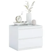 Noptiere Ecohome Catrine  40 x 60 x 39.5 / Lemn / White