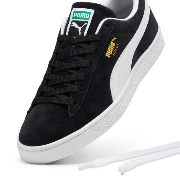 Кеды для мужчин Puma Suede Classic 37.5 / Черный Белый photo 4