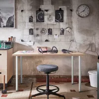 Офисный стол Ikea Lagkapten/Adils ДСП/ Дуб Сонома photo 3