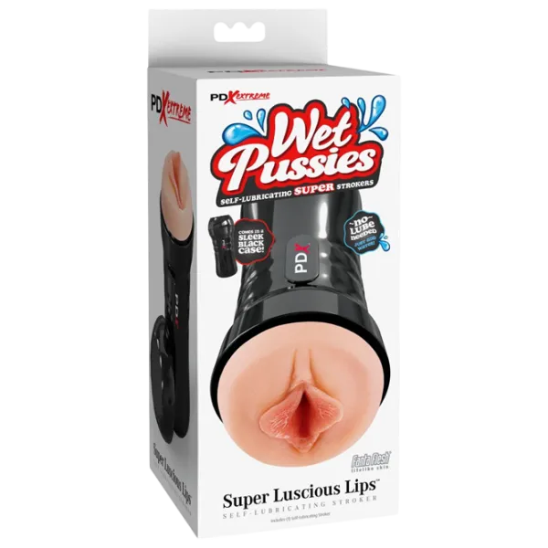 Masturbator Pipedream Extreme Wet Pussies Super Luscious Lips Black photo 5