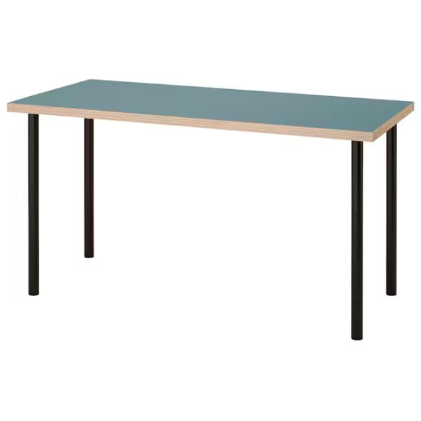 Офисный стол Ikea Lagkapten/Adils ДСП/ Аквамариновый photo 1 Офисный стол Ikea Lagkapten/Adils ДСП/ Аквамариновый photo 1